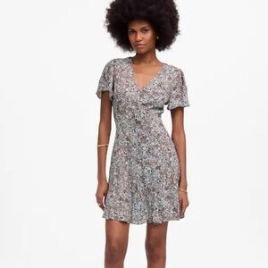 madewell embroidered denim dress Denim Embroidered Mini Dress